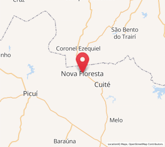 Map of Nova Floresta, Paraíba