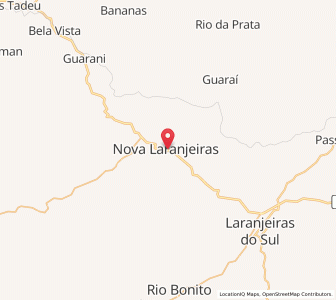 Map of Nova Laranjeiras, Paraná
