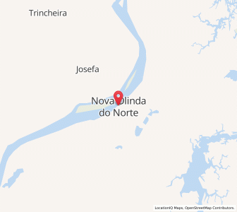 Map of Nova Olinda do Norte, Amazonas