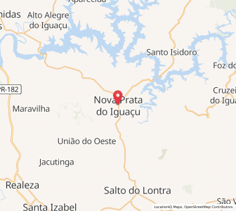 Map of Nova Prata do Iguaçu, Paraná