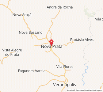 Map of Nova Prata, Rio Grande do Sul