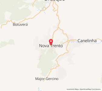 Map of Nova Trento, Santa Catarina