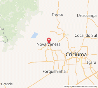 Map of Nova Veneza, Santa Catarina