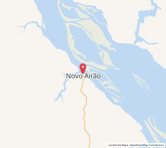 Map of Novo Airão, Amazonas