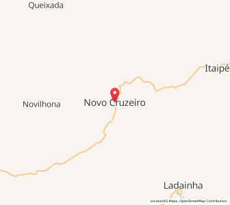 Map of Novo Cruzeiro, Minas Gerais