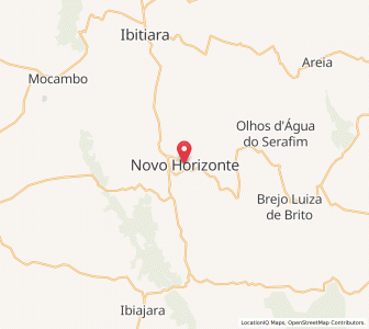 Map of Novo Horizonte, Bahia
