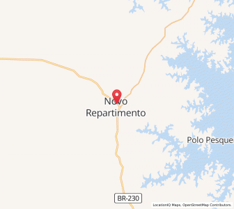 Map of Novo Repartimento, Pará