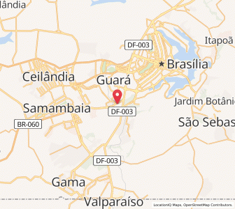 Map of Núcleo Bandeirante, Federal District