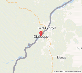 Map of Oiapoque, Amapá