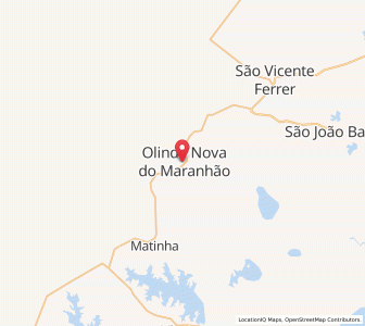 Map of Olinda Nova do Maranhão, Maranhão