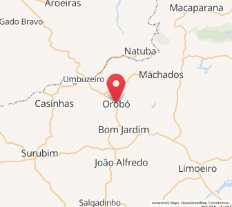 Map of Orobó, Pernambuco