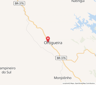 Map of Ortigueira, Paraná