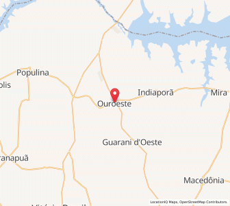 Map of Ouroeste, São Paulo