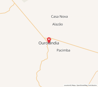 Map of Ourolândia, Bahia
