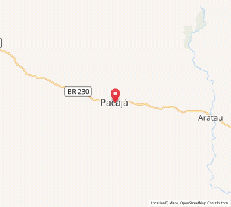 Map of Pacajá, Pará