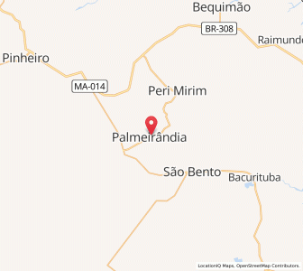 Map of Palmeirândia, Maranhão