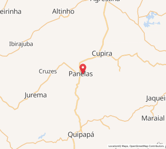 Map of Panelas, Pernambuco