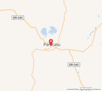 Map of Paracatu, Minas Gerais