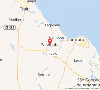 Map of Paraipaba, Ceará