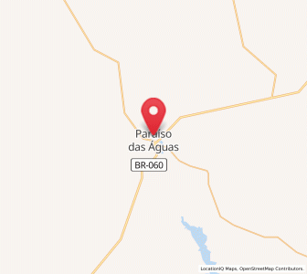 Map of Paraíso das Águas, Mato Grosso do Sul