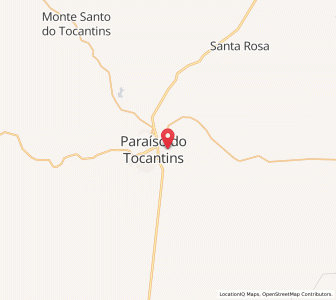 Map of Paraíso do Tocantins, Tocantins