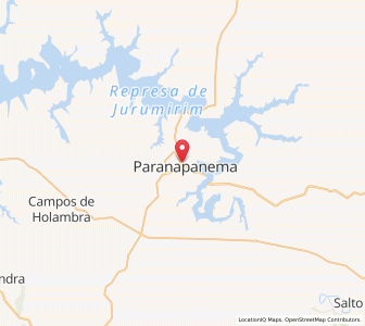 Map of Paranapanema, São Paulo
