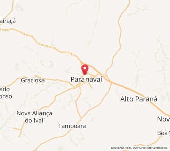 Map of Paranavaí, Paraná