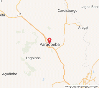 Map of Paraopeba, Minas Gerais