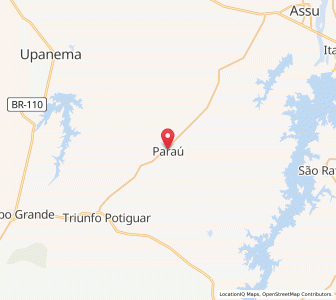 Map of Paraú, Rio Grande do Norte