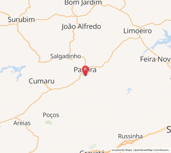 Map of Passira, Pernambuco