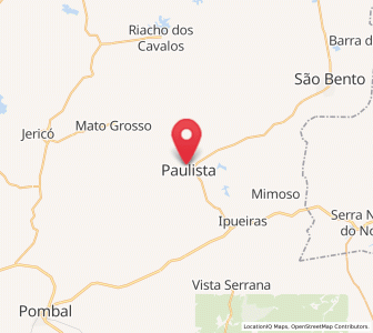 Map of Paulista, Paraíba