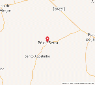 Map of Pé de Serra, Bahia