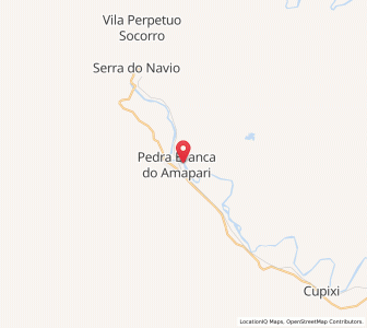 Map of Pedra Branca do Amapari, Amapá