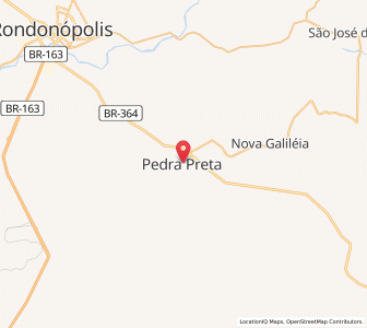 Map of Pedra Preta, Mato Grosso