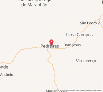 Map of Pedreiras, Maranhão