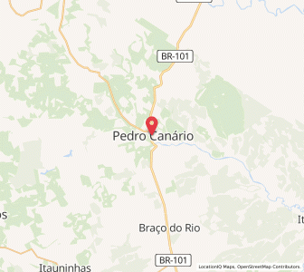 Map of Pedro Canário, Espírito Santo