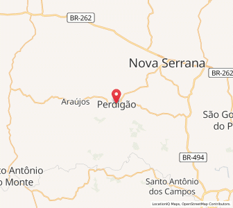 Map of Perdigão, Minas Gerais