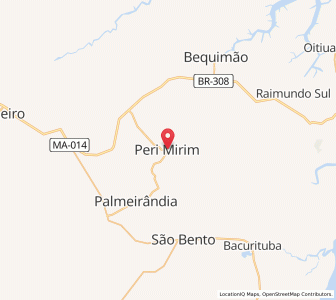 Map of Peri Mirim, Maranhão