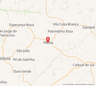 Map of Pérola, Paraná