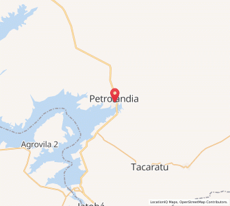 Map of Petrolândia, Pernambuco