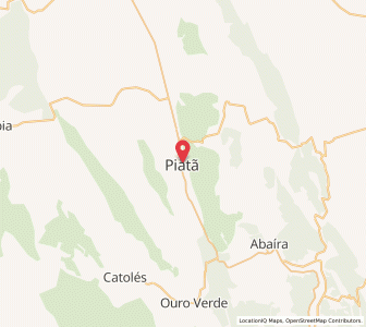 Map of Piatã, Bahia
