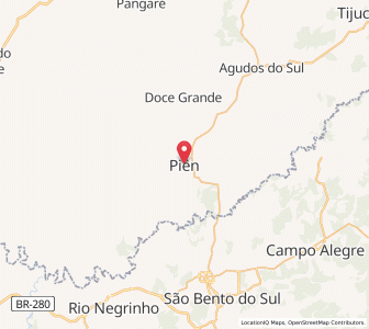 Map of Piên, Paraná