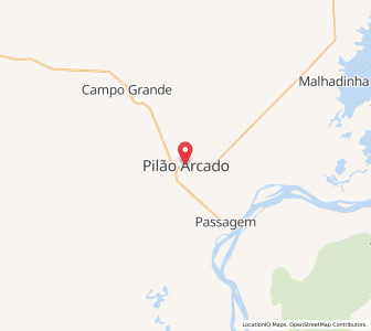 Map of Pilão Arcado, Bahia