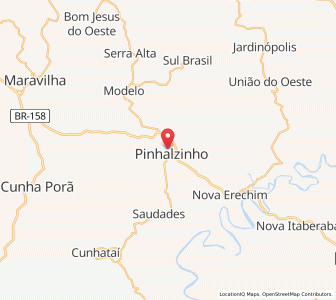 Map of Pinhalzinho, Santa Catarina