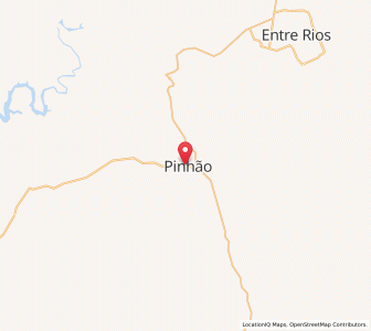 Map of Pinhão, Paraná