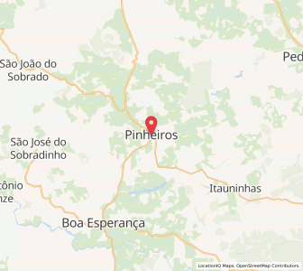 Map of Pinheiros, Espírito Santo