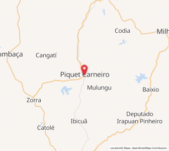 Map of Piquet Carneiro, Ceará