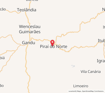 Map of Piraí do Norte, Bahia