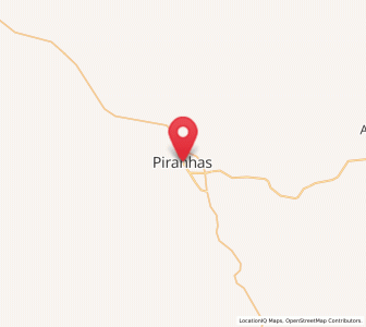 Map of Piranhas, Goiás