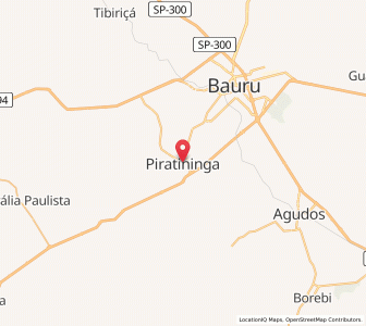 Map of Piratininga, São Paulo